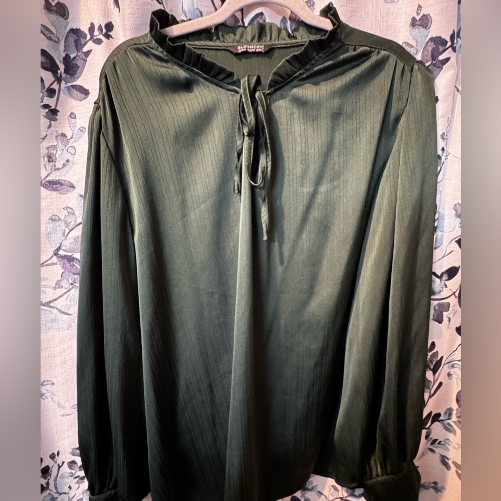 BloomChic Olive Green Blouse